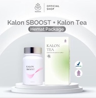 paket bundling kalon green tea & sboost original.herbal pelangsing.