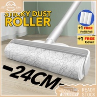 24cm Roller stick dust Sticky Lint Roller Clothes Dust Remover Portable Pet Hair Dust Remover 滚筒粘毛器