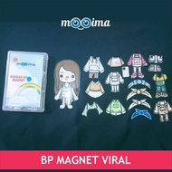 paper doll toca boca magnet / mainan bepe bepe an toca boca / bp bp an kertas magnetic