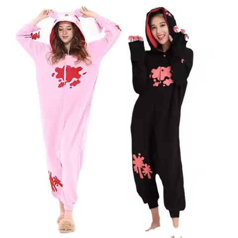 Gloomy Bear Unisex Adult Kigurumi Pajamas Anime Cosplay Costume Onesie Sleepwear Cartoon black bear 