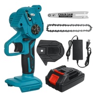 550W 6 Inches Cordless Electric Saw Pruning ChainSaw Garden Tree Logging Trimming Woodworking Cutter
