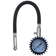 Tire pressure gauge Copper valve leather tube tire pressure gauge can be deflated car tire pressure 