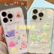 Cartoon ins Little bear and puppy5D 3D Jelly Stickers with Adhesive Backing diy Pen holder, phone ca