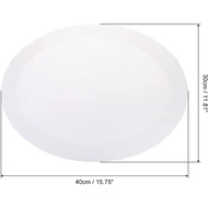 PATIKIL Paint Canvases Panel for Painting, 2 Pack 12x16 Inch Oval Wood Frame Stretched Blank Art Boa