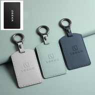 Leather Car Remote Key Case Cover For zeekr 007 zeekr 001 001fr 007gt zeekr 009 zeekr x zeekr 7X NFC