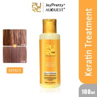 PURC 12% Banana Flavor Keratin Treatment Straightening Hair Repair Damage Frizzy Hair Brazilian Keratin Treatment Smooth Hair Hair Care 100ml