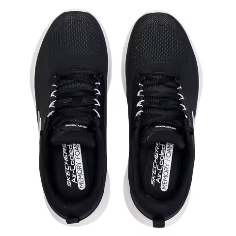 Skechers Women's Shoes Breathable Black Casual Shoes Comfortable and Lightweight Mother's Shoes Soft
