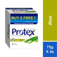Protex Aloe Vera Antibacterial Bar Soap 75g x 4s [Valuepack]