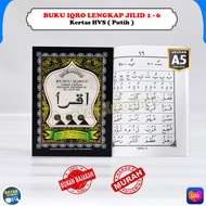 Iqro Milenial Berwarna Ngaji Anak 1 Sampai 6 Iqra Qr Code Ukuran Besar A5 Warna Warni