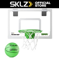 SKLZ Pro Mini Hoop Midnight | Pro Grade Indoor Glow in the Dark Backboard and Breakaway Steel Rim