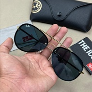 Kacamata Ray ban Aviator Blaze Size 61 Gold Second Original