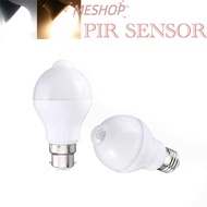 MESHOPMY LED Light Bulb, E27 12W Energy Saving PIR Motion Sensor Bulb, Durable Auto ON/ Infrared Rad