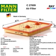 MANN AIR FILTER C27009 04E 129 620,AUDI A1(8X) A3+Cabriolet(8P)A3+Cabriolet(8VA/8VS/8V7) Q2 (GA) Q3 