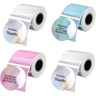 4rolls M110Thermal Labels Round1.96锛?0mm锛 Waterproof Circle Sticker Laser Paper for P50 M108 M220Lab