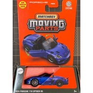 Matchbox MOVING PARTS PORSCHE Convertible Sports Car '24 718 SPYDER RS