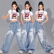 🔥Ready Stock🔥 Girls Jazz Dance Performance Costume / Kids Hip‑Hop Performance Outfit / Kids Fashion 