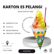 Ice Container for Sale Rainbow Shaved Ice Cup Container contains 25 pcs Container for Ice Sale Rainb