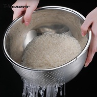 [Phenovo] Kitchen Colander Strainer Colander Rice Washer Strainer Bowl for Fruits Meat Grapes