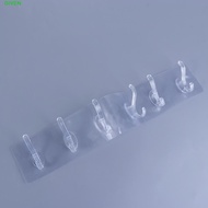 GIVEN Storage Rack PVC Practical for Bathroom,Kitchen Traceless Transparent Key Holder