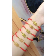 Titanium gold plate drawstring bracelet gelang titanium gelang tangan perempuan