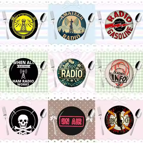 LOGO Amateur Radio Soft Soft Button Pin Funny Silly Gnarpy On A Skateboard Meme Badge Gamer Collecti