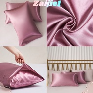 ZAIJIE1 2pcs Silky Pillow Cover, 20" x 26" Envelope Closure Silk Satin Pillowcase, King Size 20" x 3
