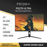 PRISM+ PG270 Ultra 27" IPS 144Hz 1ms 4K UHD 130% sRGB eSports Grade Adaptive-Sync Gaming Monitor [3840x2160]