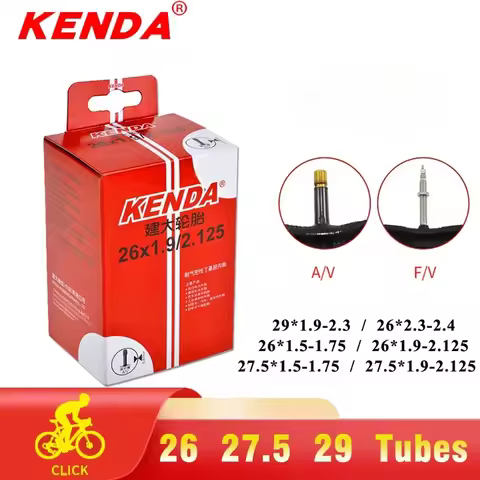 KENDA Bicycle Inner Tube MTB Bike 1pc Tires 26 27.5 29 inches 1.5/1.75 1.9/2.125 2.3/2.4 A/V F/V Cyc