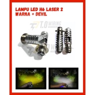 H6 LASER 2-COLOR MOTORCYCLE LED LIGHTOriginal | LED H6 LASER MOTOR UNIVERSAL | H6 LED BULB FOR HIGH 