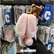 C18 Fluffy Rabbit Pink Tail Phone Case Cover Casing IP 13 Pro Max / IP 14 Pro Max / IP 15 Pro Max / 