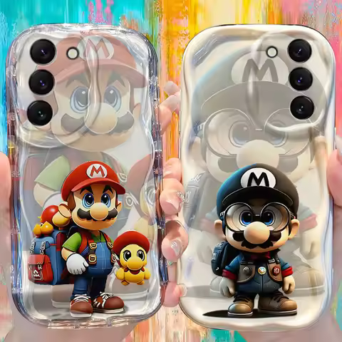Super M-Marios Bros Case for Samsung Galaxy S25 S24 S23 S22 S21 Ultra Plus S20 FE A73 A72 A71 A56 A5