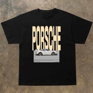 PORSCHE Sports Car Club Custom Short Sleeve, 911, 993, 992, Racing Style Cotton T-Shirt