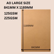 2PCS 125gsm / 175gsm / 225gsm A0+ size Premium Brown Kraft / Kraft Paper / Craft Paper / Design Pape