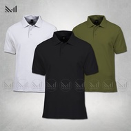 Baju kolar kosong lelaki perempuan unisex premium kualiti baju polo