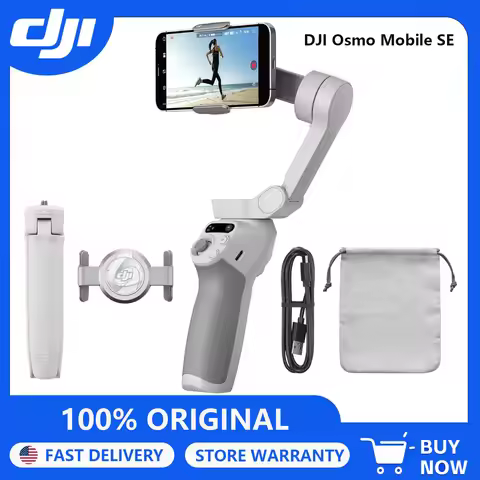 DJI Osmo Mobile SE, 3-Axis Phone Gimbal for iPhone, Android, Built-in Tripod, Selfie Stick, Gimbal S