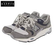 New Balance CM1700 低筒運動鞋，男款，灰色，尺寸 26cm（美碼），磨砂皮和網布材質，近全新。 [二手]