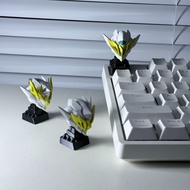 3d printed model of Sam's head statue with built-in color keycap | TunghondaGamer