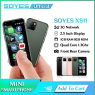 Original SOYES XS11 Mini Android Cell Phone 3D Glass Body Dual SIM Google Play Market Cute Smartphon