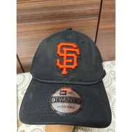 NE 9Twenty Team SF Giants Black Cap Adjustable Strapback