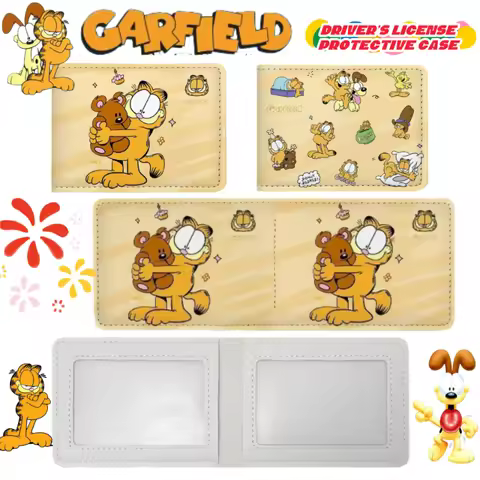 New Garfield Odie Pooky Jon Abackel Cartoon Cute Driver's License Protective Case Multifunctional Ca
