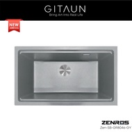 [FAUSTO] Granite Single Bowl Sink / Under Mount Sink / Top Mount Sink / Flush Mount Sink / Zen-SB-GR