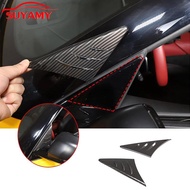 ABS Rearview Mirror Side Triangle Spoiler Wind Deflector Trim Cover For Toyota Supra GR A90 A91 2019