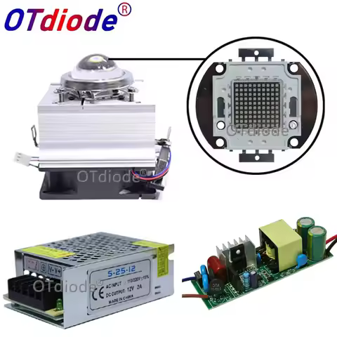 100W LED COB UV 395-400nm 365-370nm Light +AC 85-265V Driver + Heatsink + 60/120 Degree Lens with Re