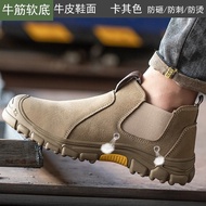 Quality Assurance Waterproof Safety Shoes Steel Toe Cap Martin Boots Combat Anti-Scalding Welder Cowhide Work Beef Tendon Sole Spark-Proof Welding Fashionable Breathable Constructi