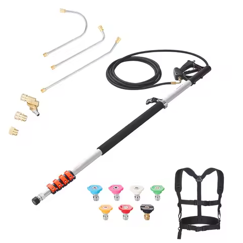 VEVOR Pressure Washer Telescoping Wand 21 ft 4000 psi Telescopic Spray Wand with Power Washer Extens