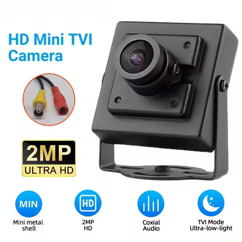 2MP Mini POE IP Camera Black Light Night Vision Cam Miniaturer TVI Camera Analog Security Cam Suppor