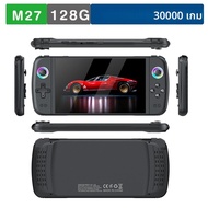 M27 แบบพกพา Retro คอนโซลวิดีโอเกมมือถือ 7.0 นิ้วหน้าจอ IPS 1024*600 รองรับ LINUX HDMI สําหรับเกมเด็ก
