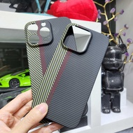 Apple 14promax, 14,14plus, 14pro Phone Case Ultra-Thin Fang Lun Fiber Three Colors