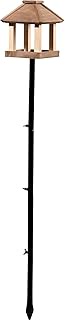 dobar Bird Feeder with Stand, Weatherproof Bird Feeding Station, Wild Bird House with Stand, Wooden 