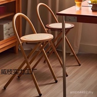 Household Stool Dining Chair Small Apartment Foldable Foldable Stool Bedroom High Stool Chair Foldab